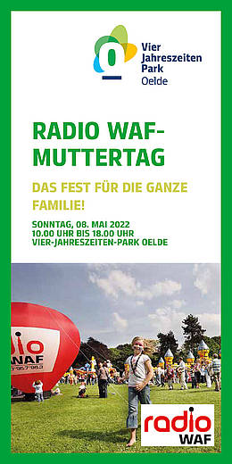 Radio WAF Muttertag Programm-Flyer