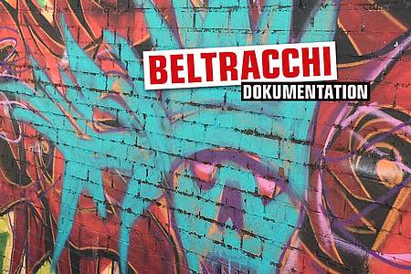 Graffiti mit Aufschrift "Beltracchi"