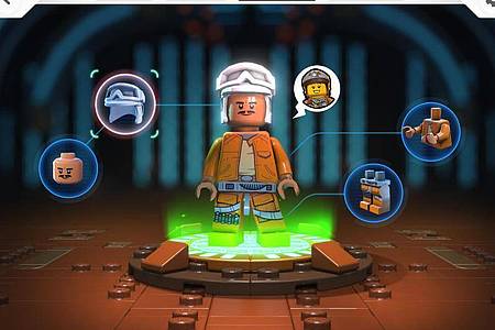 In «Lego Star Wars: Castaways» kann man auch Unmengen an Zeit damit verbringen, die eigene Spielfigur chic anzuziehen. Foto: Gameloft/dpa-tmn