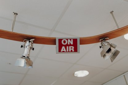 on air Schild im Studio