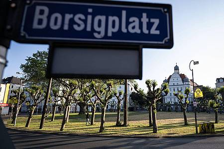 Der Borsigplatz in Dortmund blieb nach der verpassten Meisterschaft leer.
