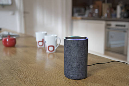 Amazon Echo auf dem Küchentisch