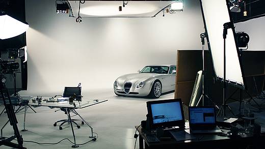 Studiodreh mit Auto